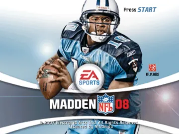 Madden NFL 08 screen shot title